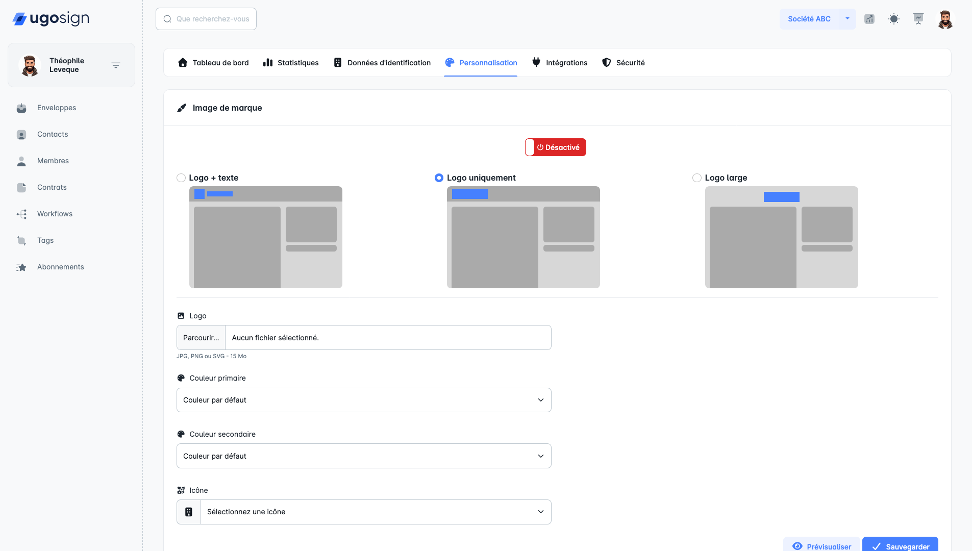 Personnalisation en marque blanche avec Ugosign